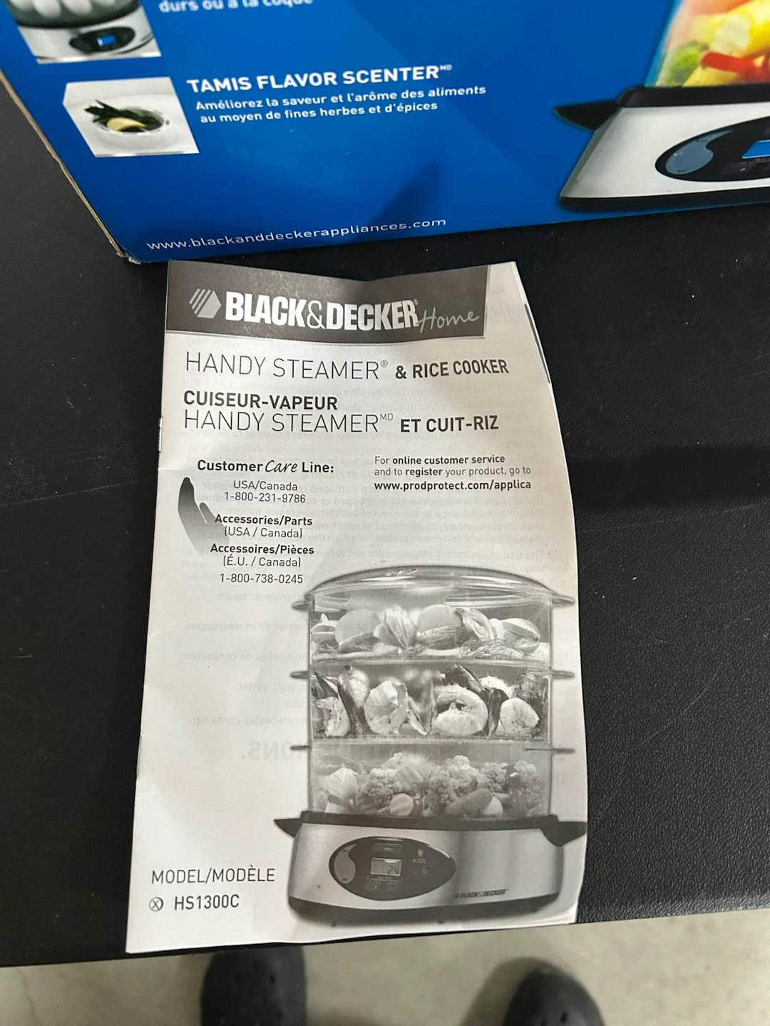 Black & Decker Handy Steamer & Rice Cooker HS1300C - photo 3