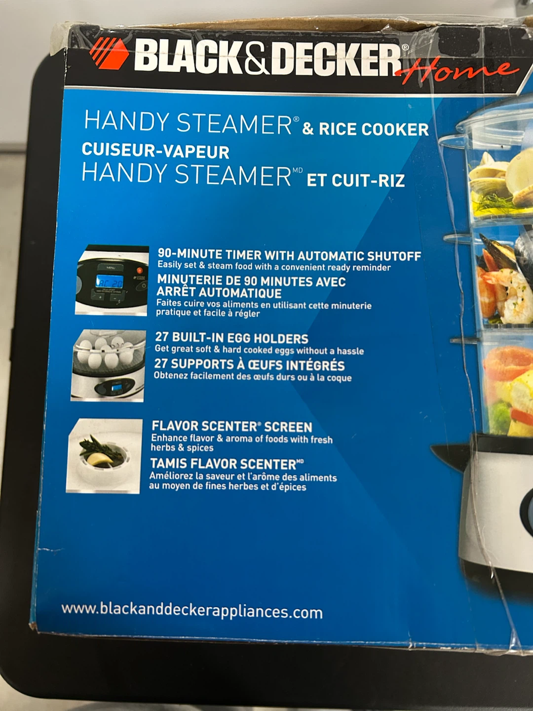 Black & Decker Handy Steamer & Rice Cooker HS1300C - photo 4