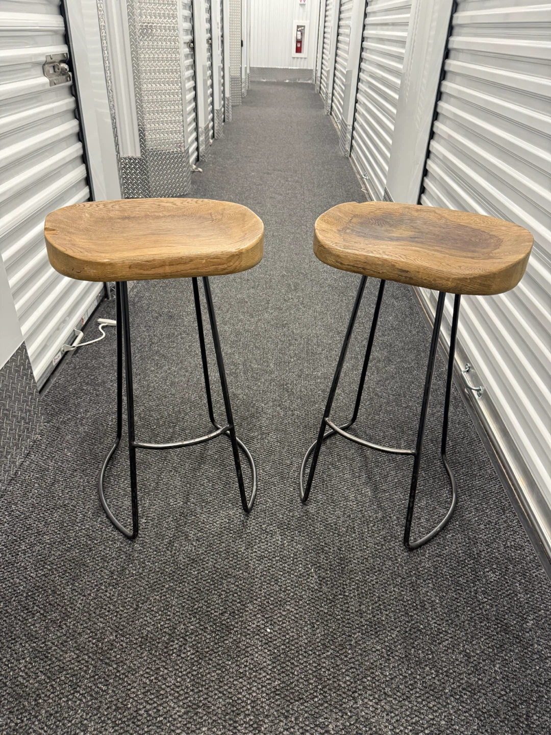Wooden Bar Stools Set of 2