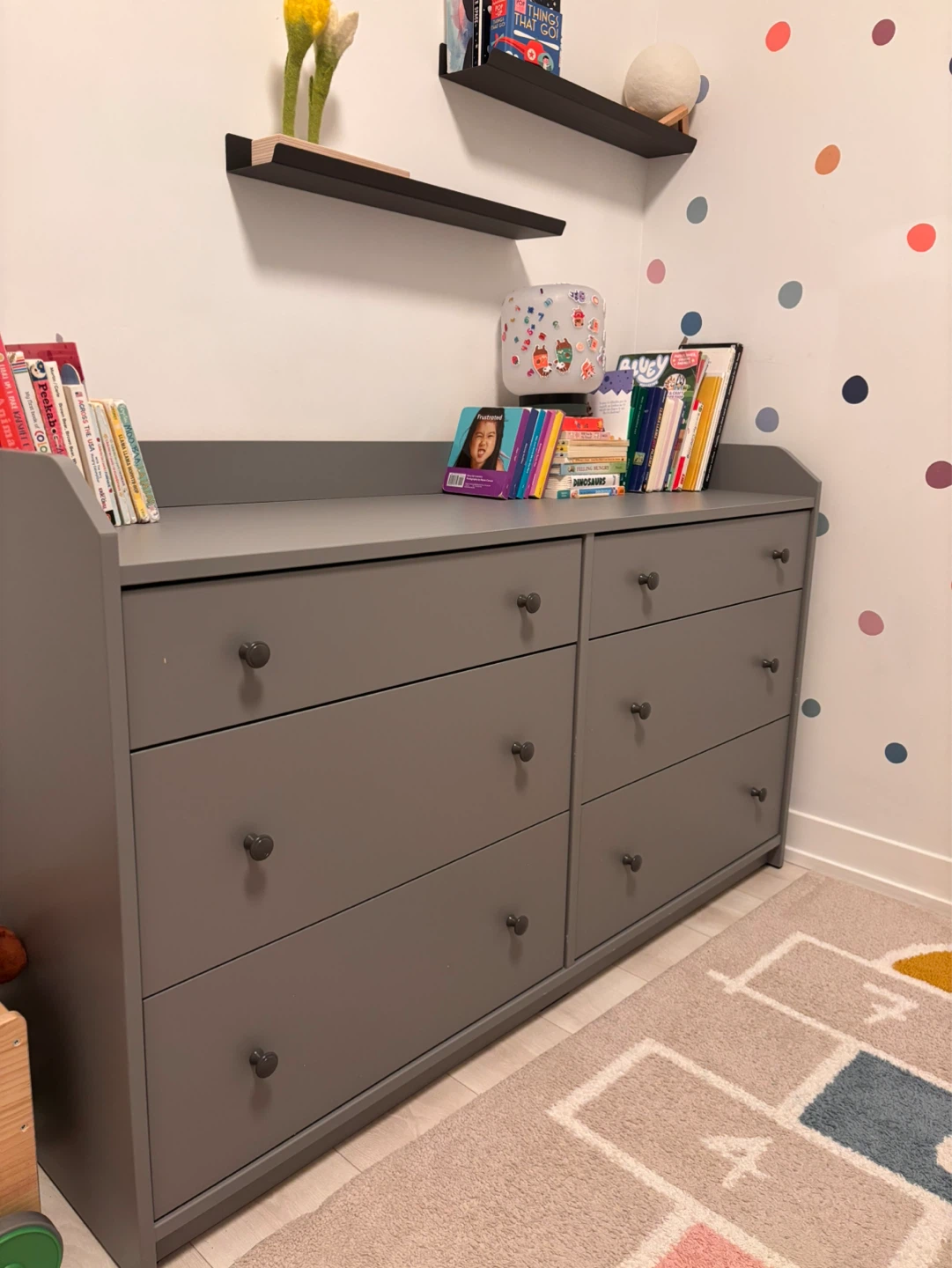 Grey 6-Drawer Dresser from IKEA