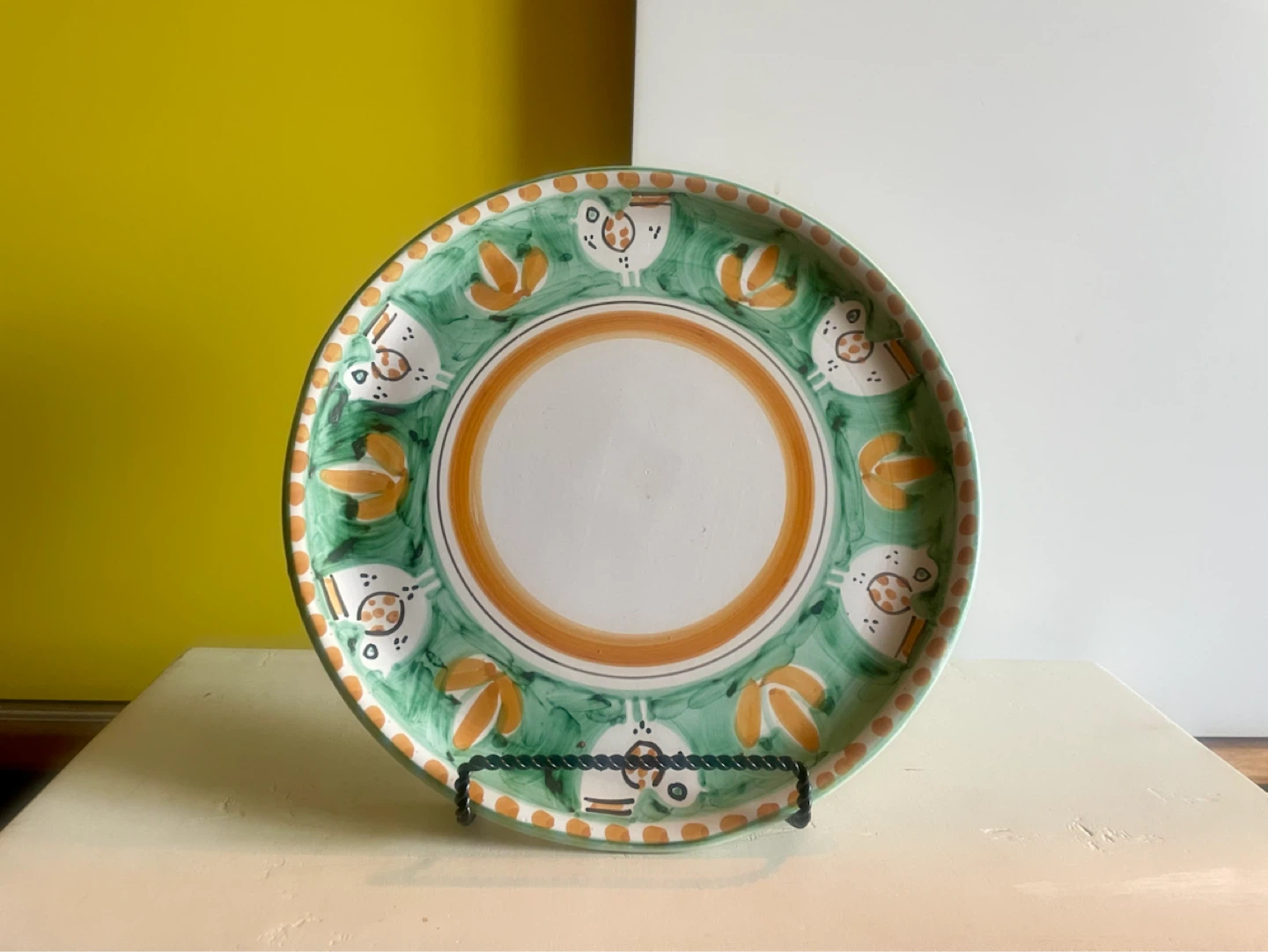Vintage Solimene Italian Pottery Plate