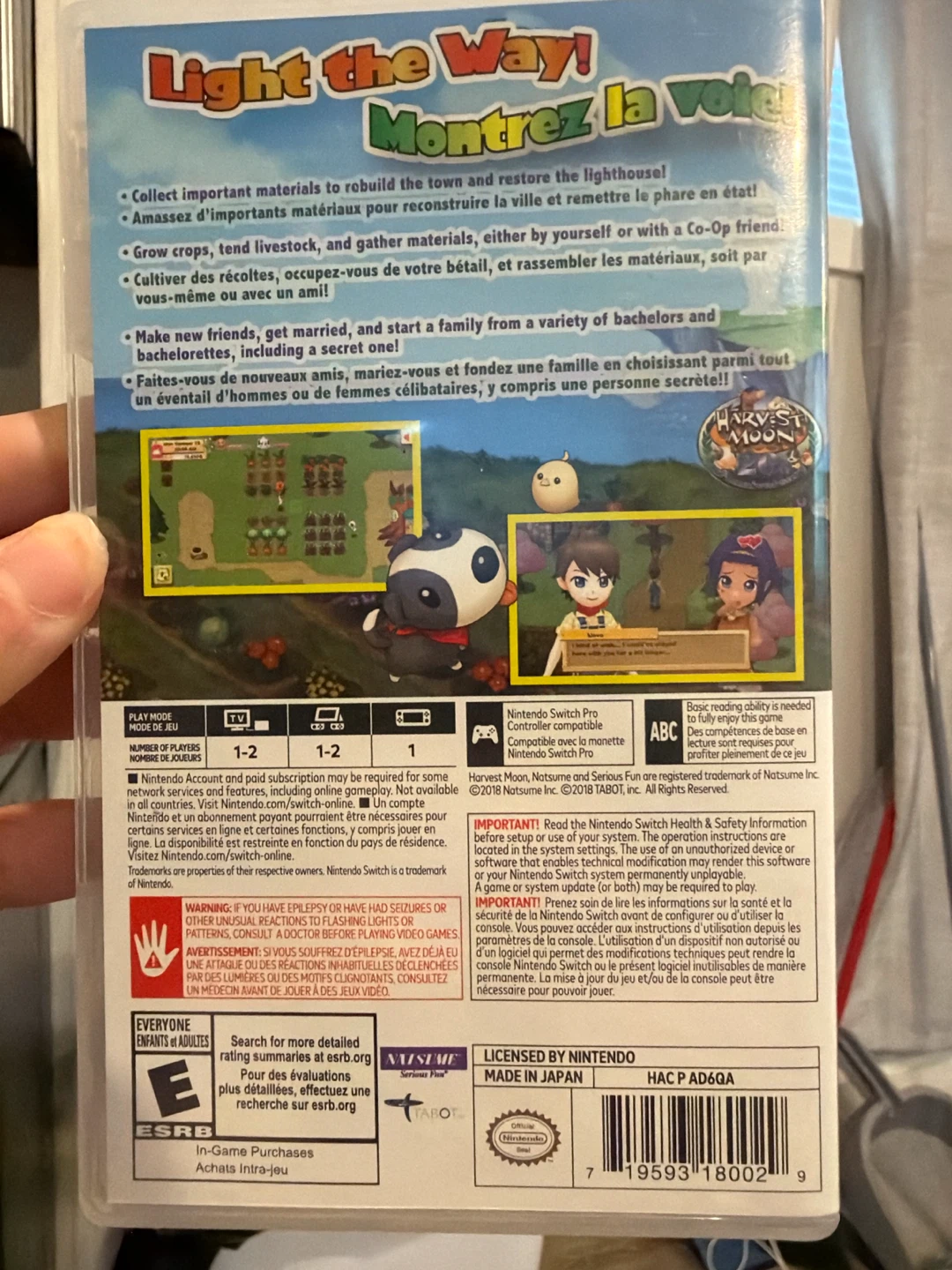 Nintendo Switch Harvest Moon Light of Hope Special Edition Game - photo 3