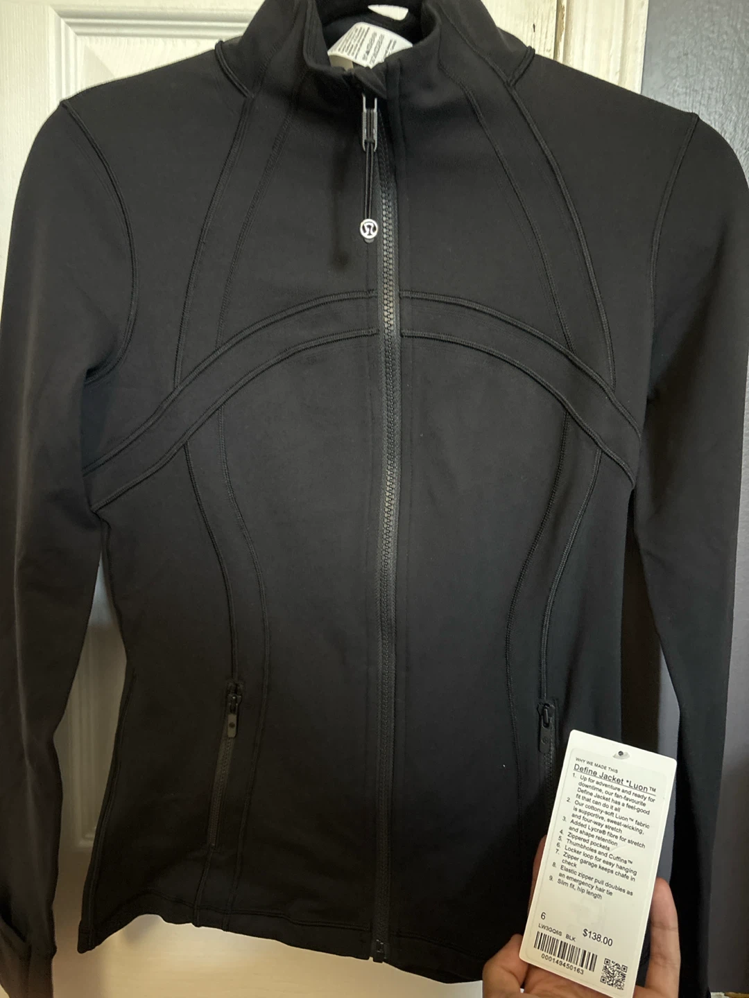 Lululemon Define Jacket Luon Black Size 6 brand new! - photo 5