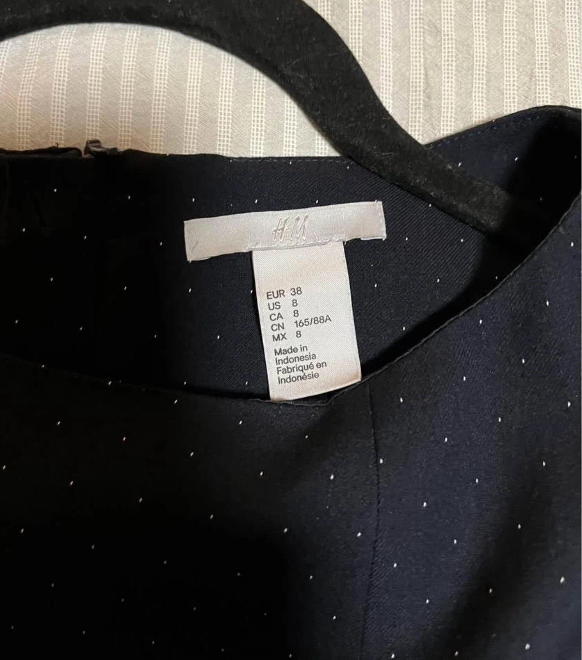 H&M Black Polka Dot Sleeveless Dress Size 8 - photo 4