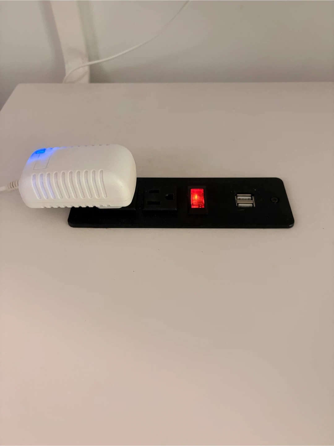 White Gaming Desk with Shelf and Cup Holder - photo 4