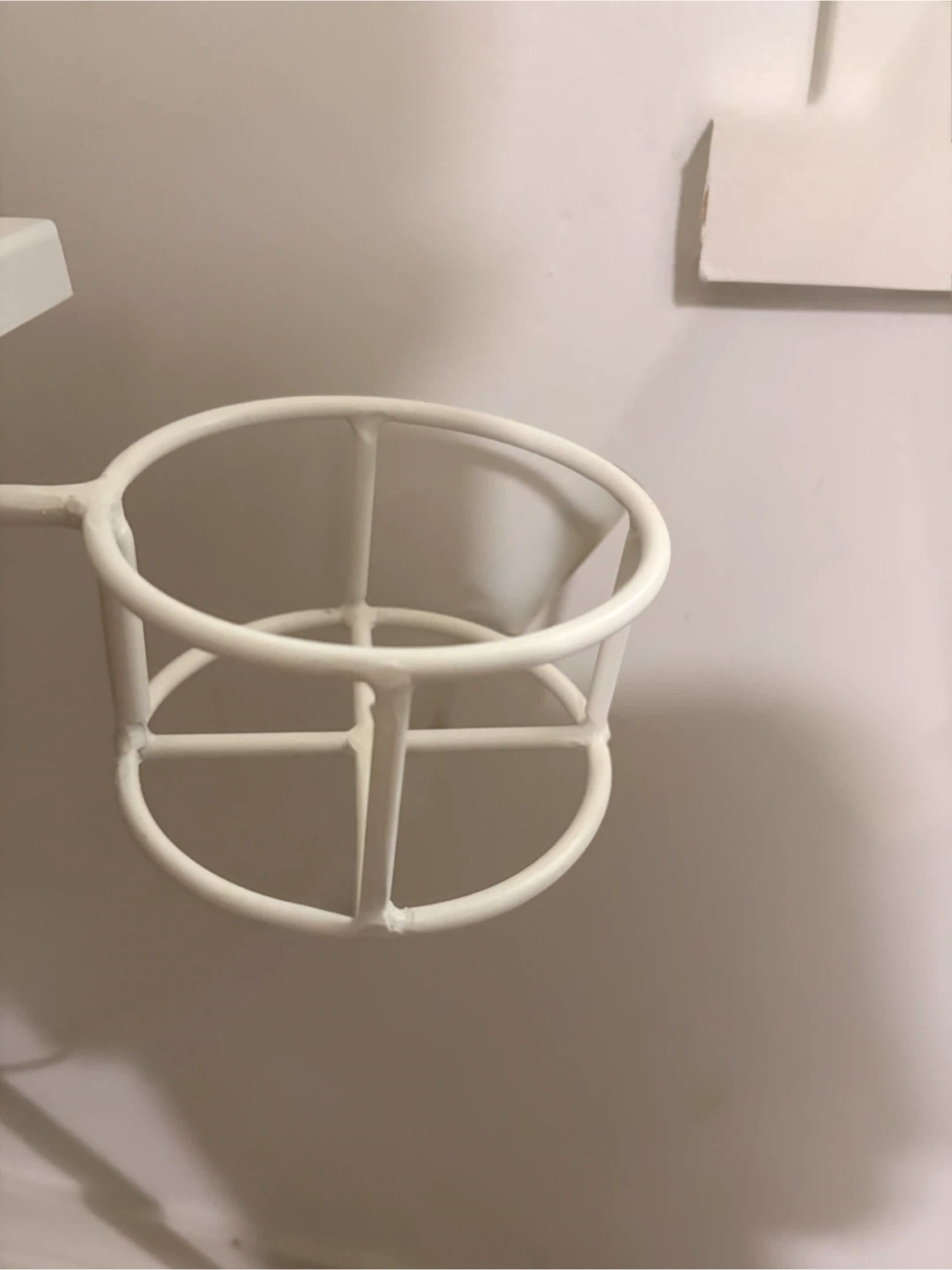 White Gaming Desk with Shelf and Cup Holder - photo 5