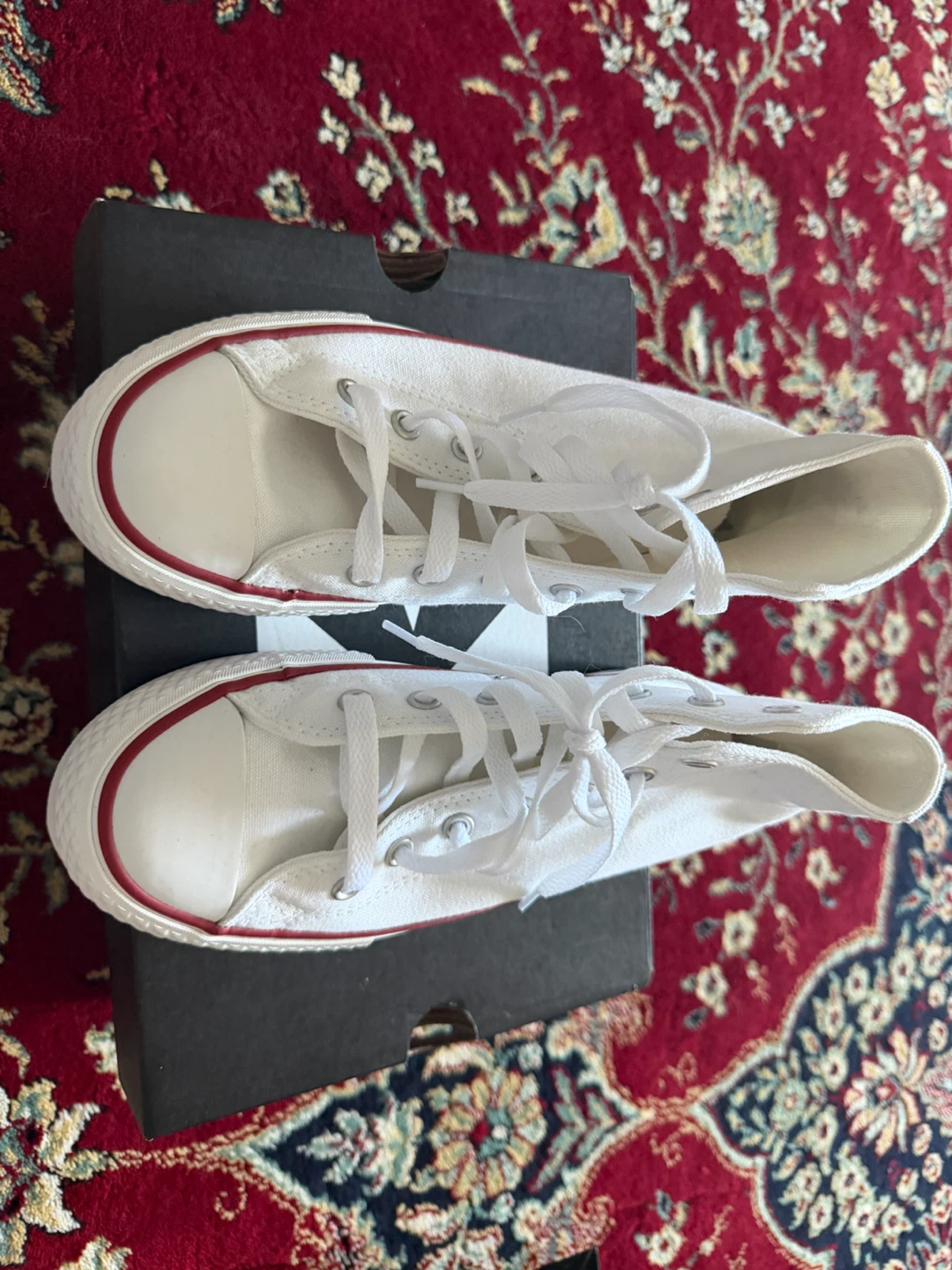Youth 3 Converse All Star High Top Sneakers White - photo 2