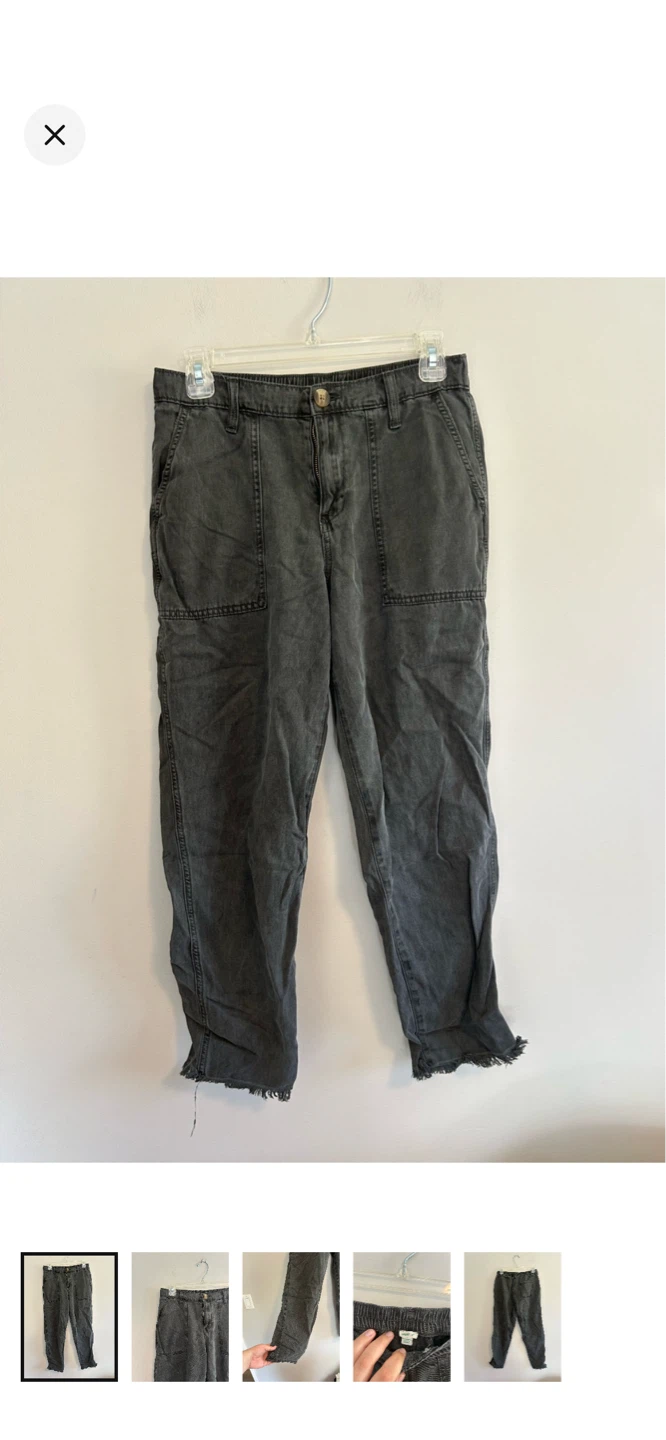 Aerie Grey Cargo Pants