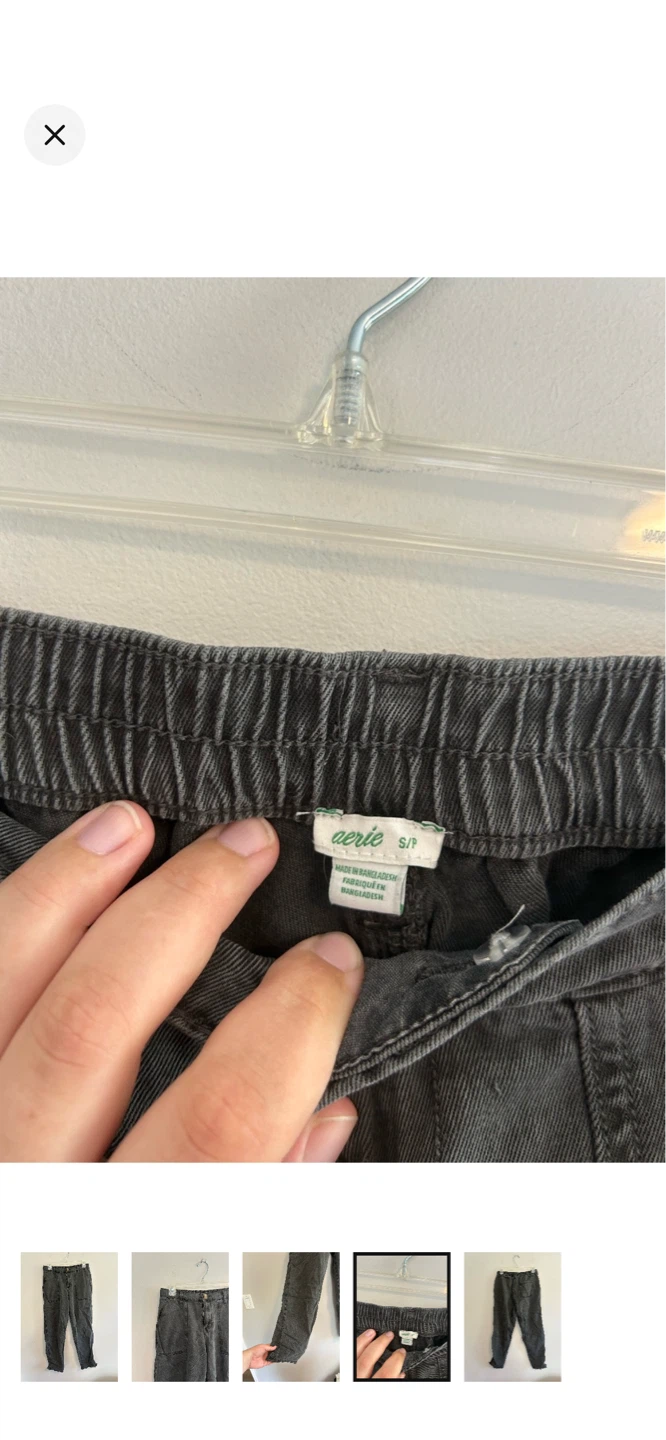 Aerie Grey Cargo Pants - photo 4