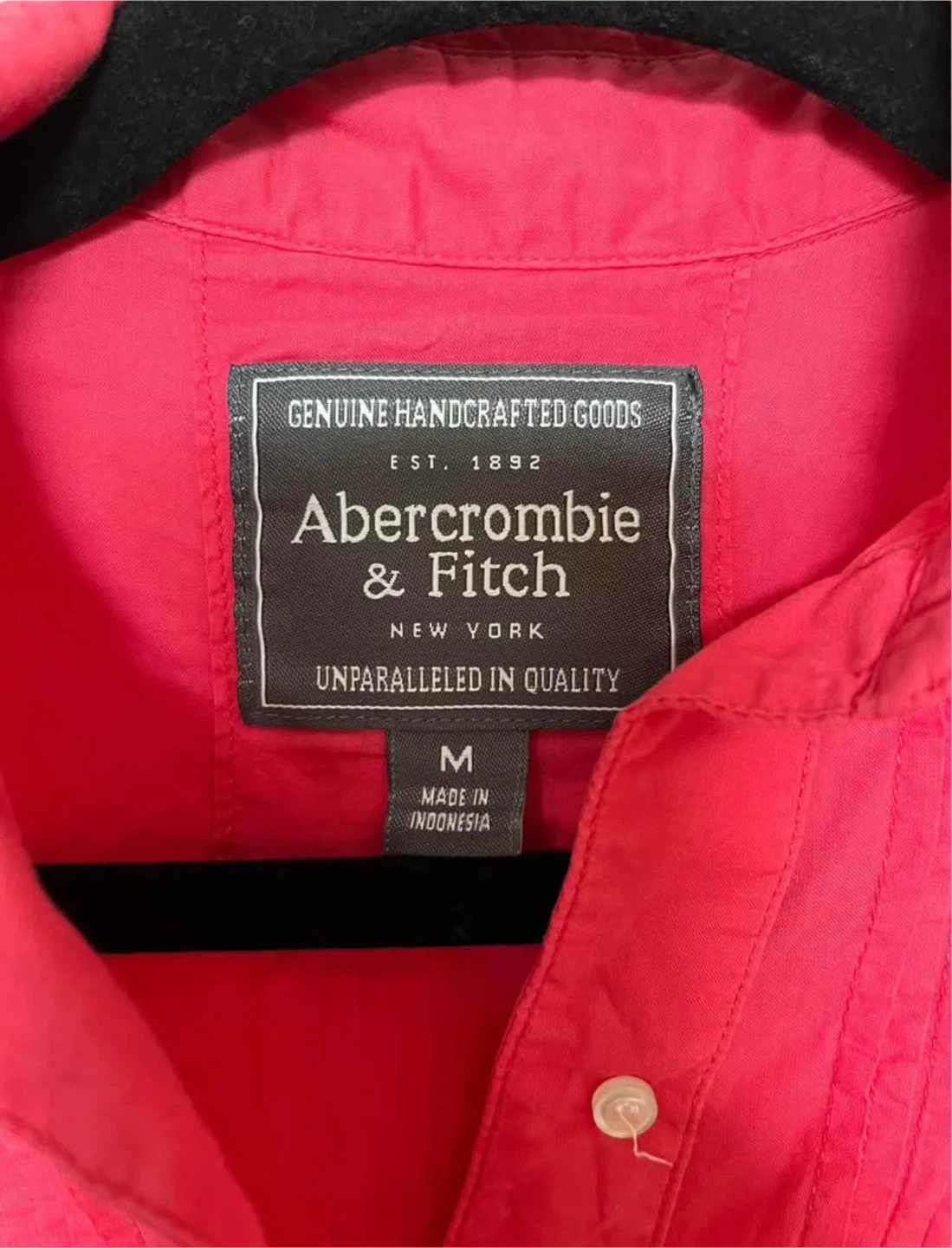 Abercrombie & Fitch Pink Button-Up Shirt - Size M - photo 2