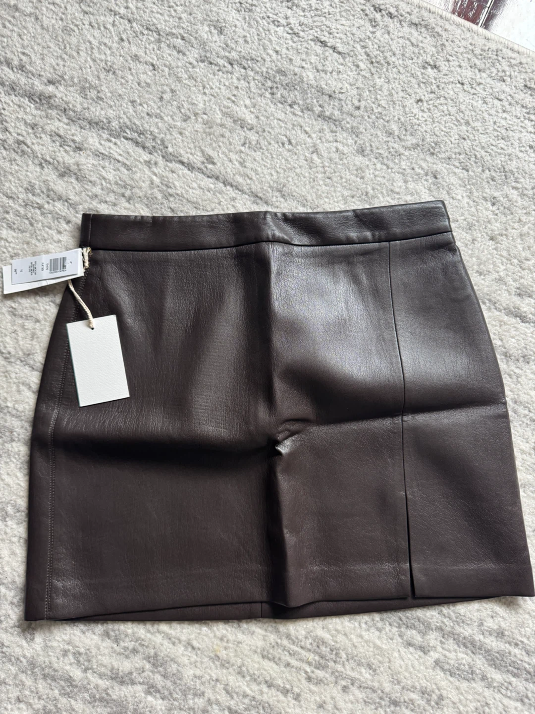 Artizia Brown Leather Mini Skirt