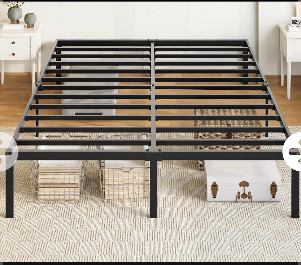 Zellevie 14" Metal Platform Bed Frame