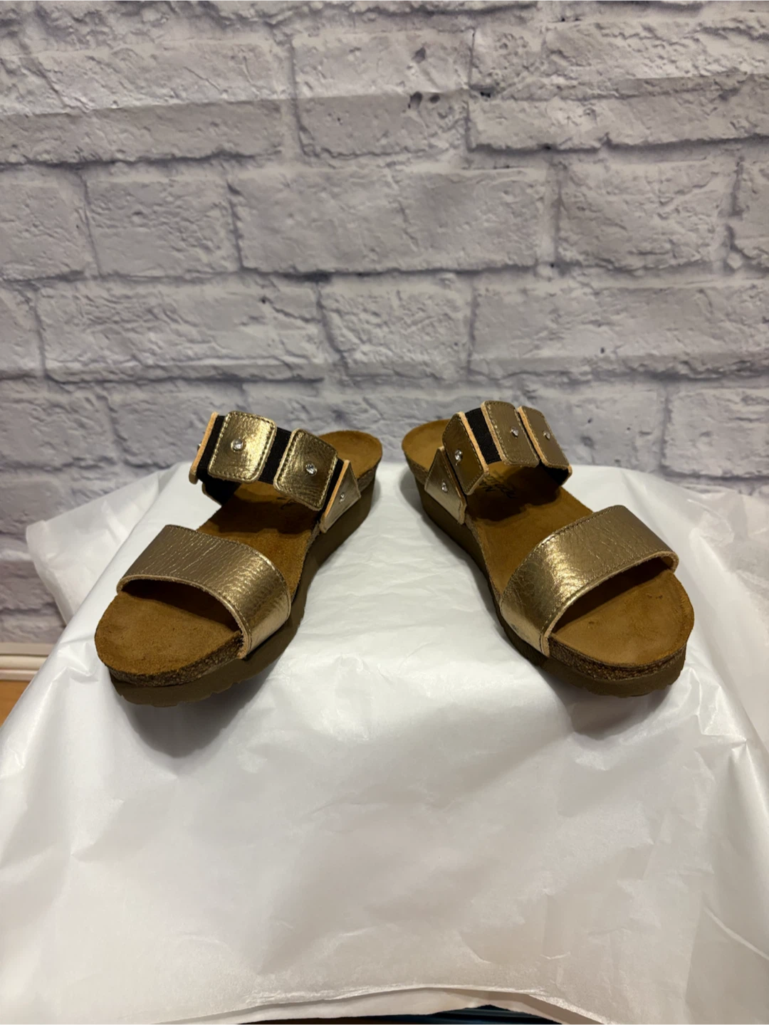 NAOT Gold Metallic Sandals Size 36 (5-5.5 US)