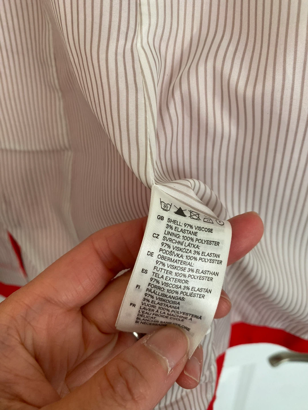 H&M Red Blazer Size CA 6 - photo 4