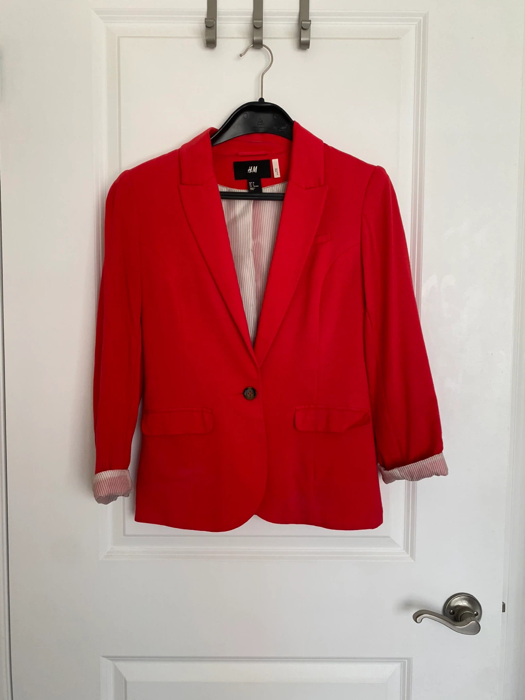 H&M Red Blazer Size CA 6