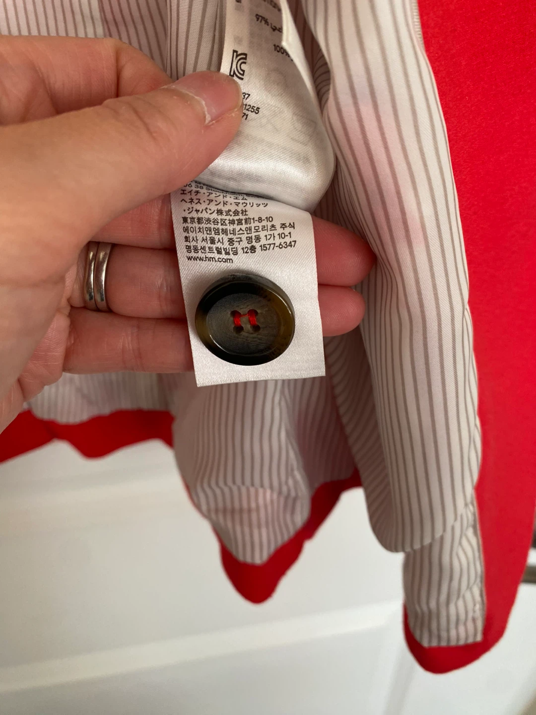 H&M Red Blazer Size CA 6 - photo 5