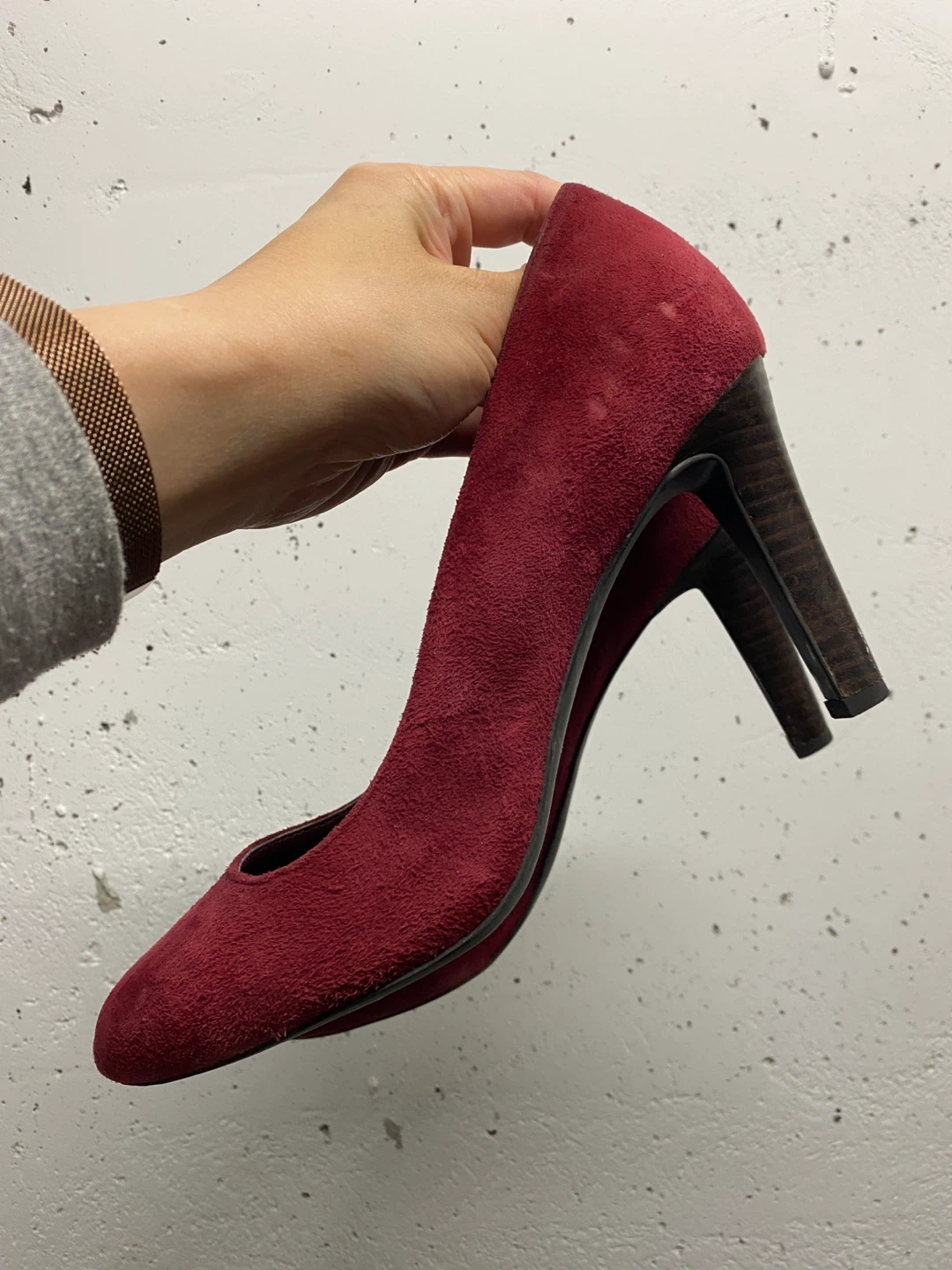 Franco Sarto Red Suede Pumps, 8 - photo 2