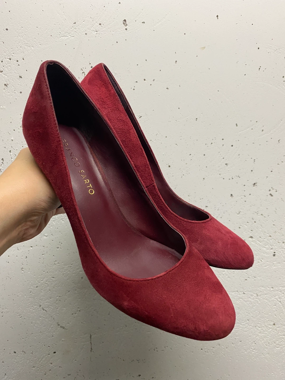 Franco Sarto Red Suede Pumps, 8 - photo 4