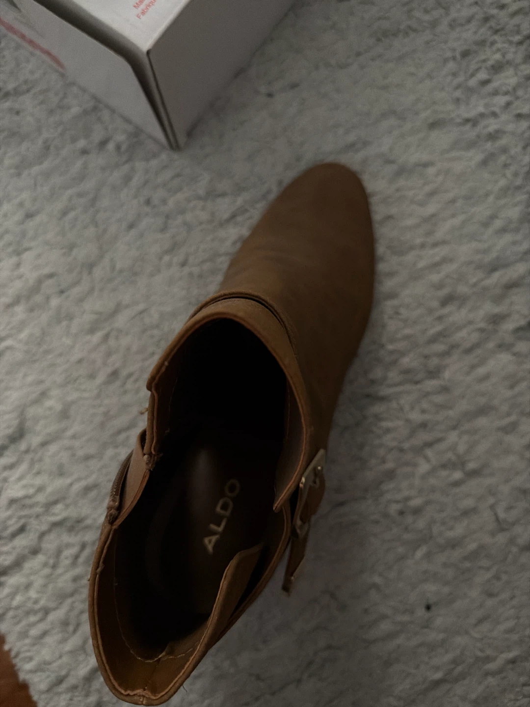 Aldo Brown Ankle Boots with Buckle Detail - photo 2