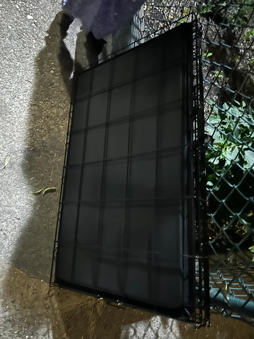 Black Metal Dog Crate - photo 2