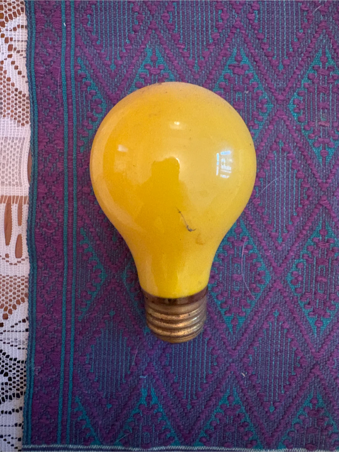 Yellow Light Bulb