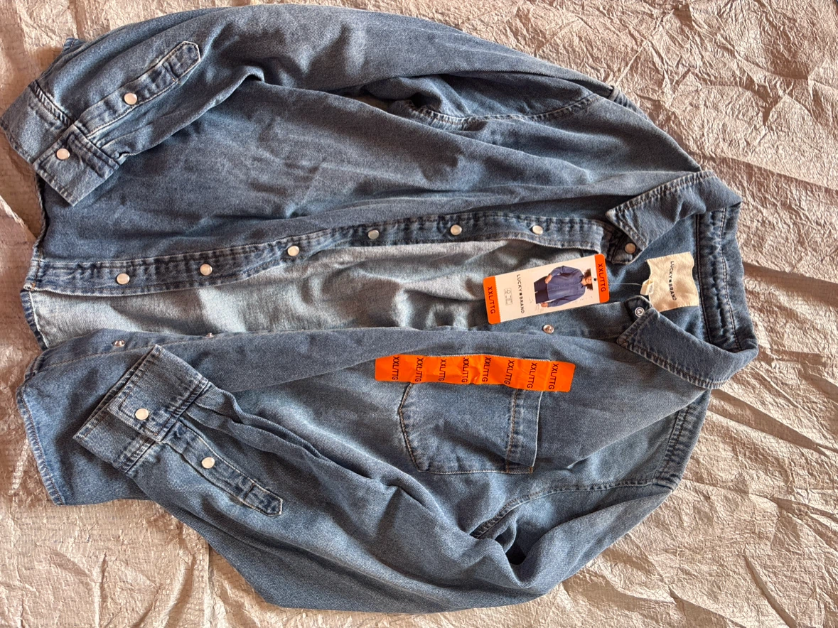 Ladies Lucky Brand Denim Shirt XXL