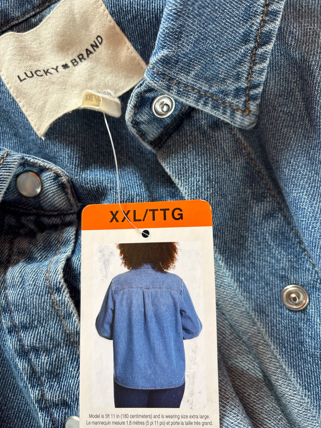 Ladies Lucky Brand Denim Shirt XXL - photo 3