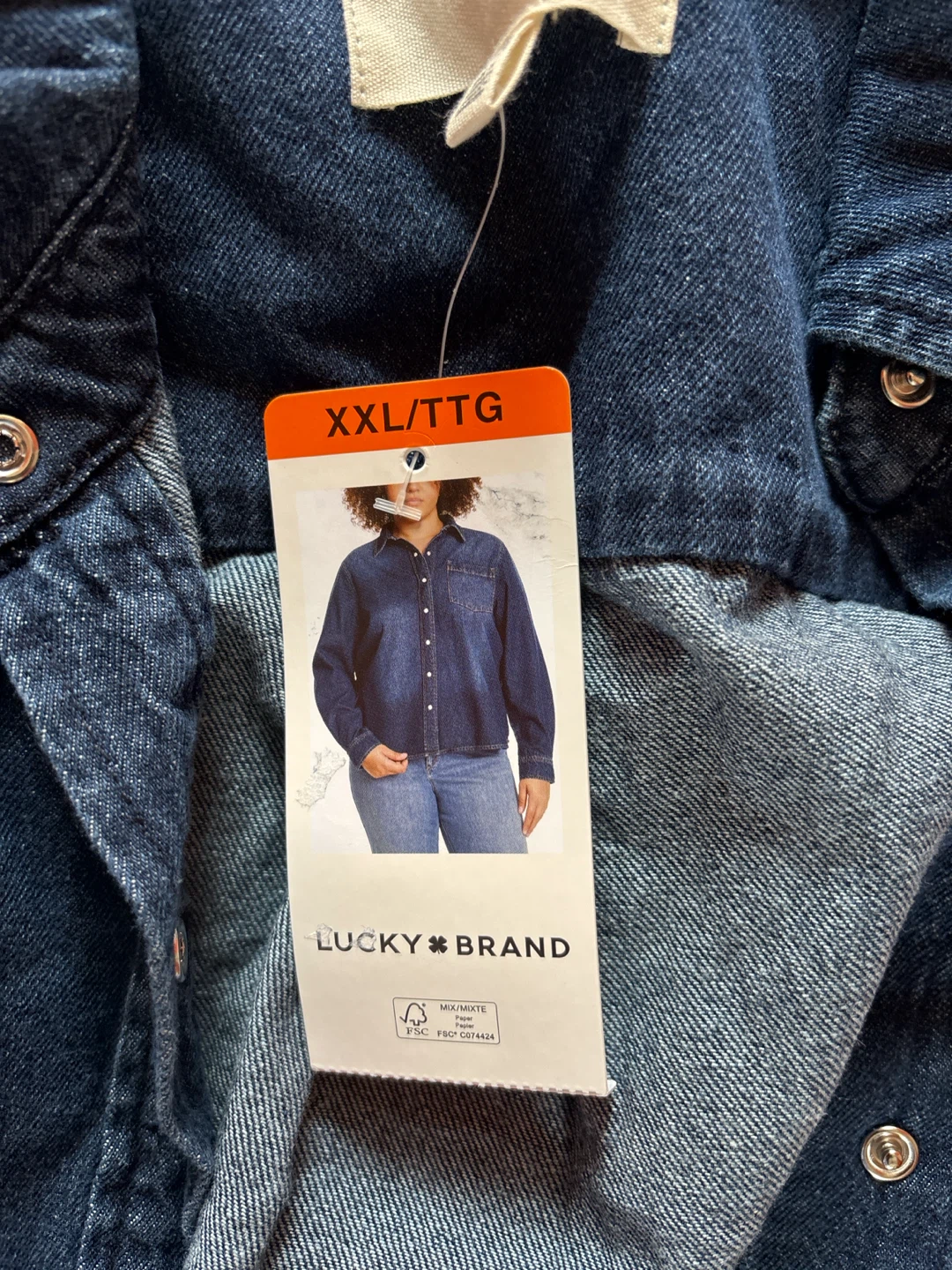 Ladies Lucky Brand Denim Shirt - XXL - photo 2