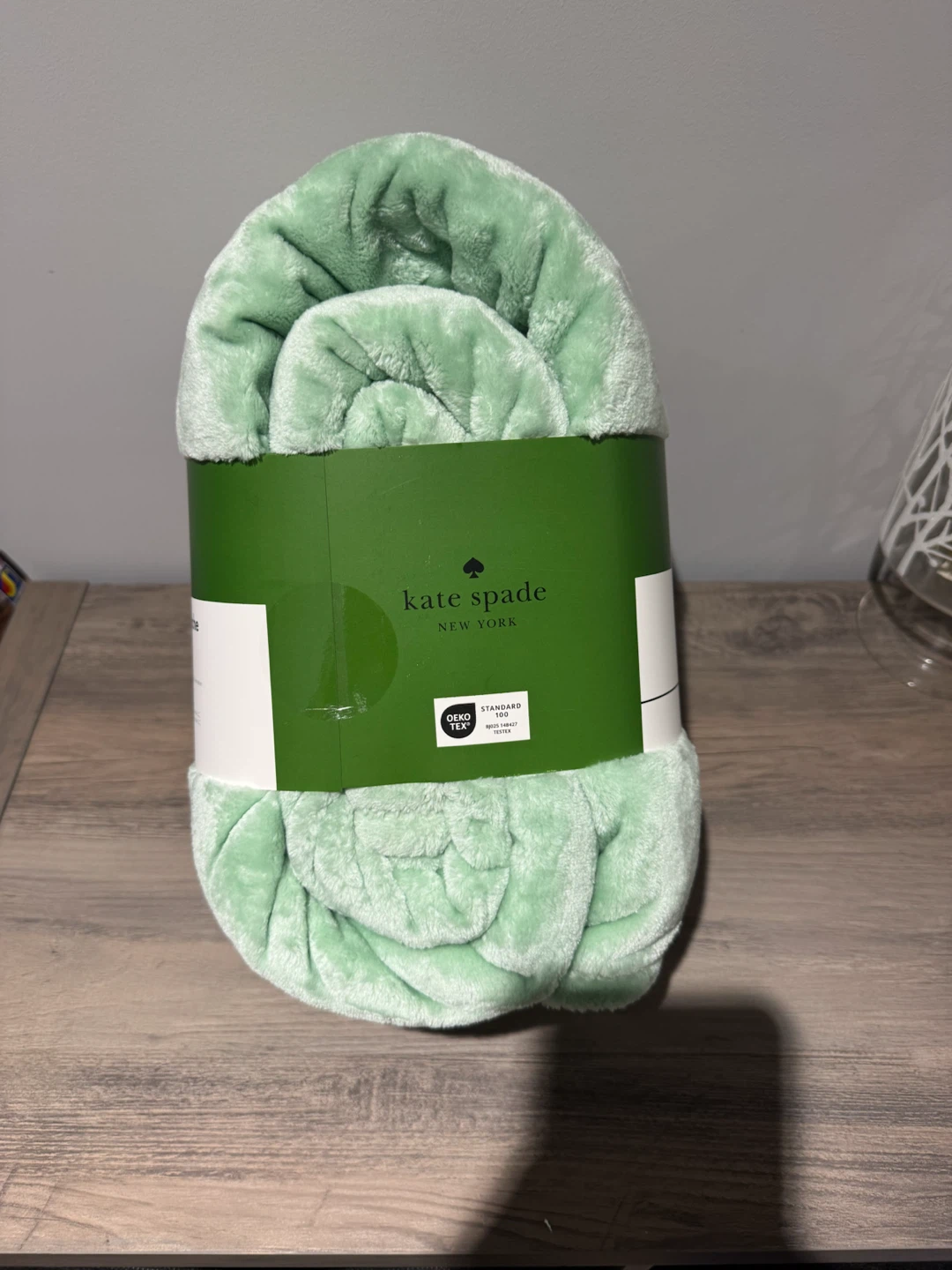 Kate Spade New York Plush Throw Blanket - Mint Green - photo 3
