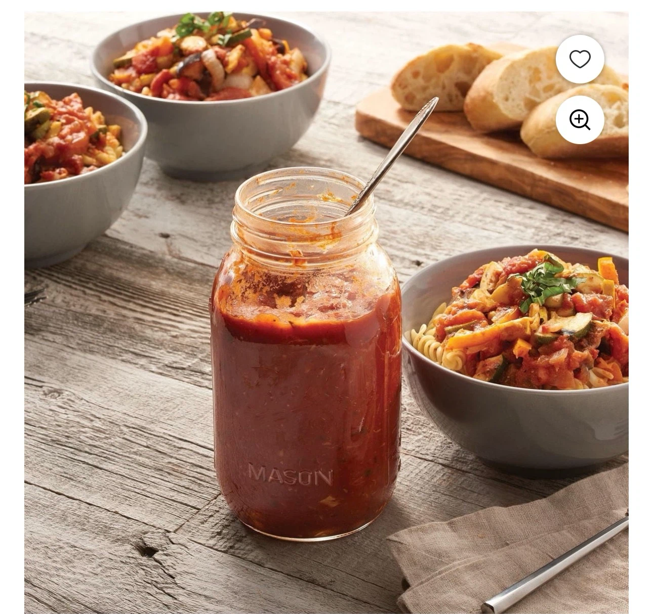 Bernardin Mason Jars with Lids & Bands - 1L (12 Count) - photo 2
