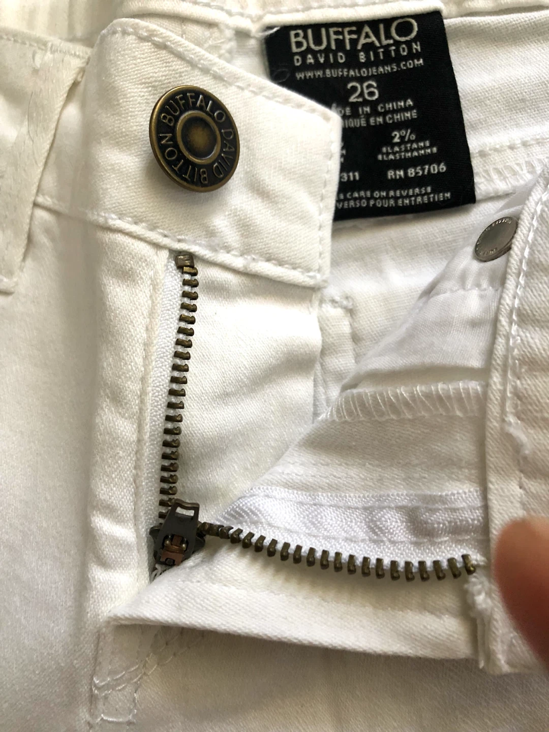Buffalo David Bitton White Stretch Flare Jeans - photo 5