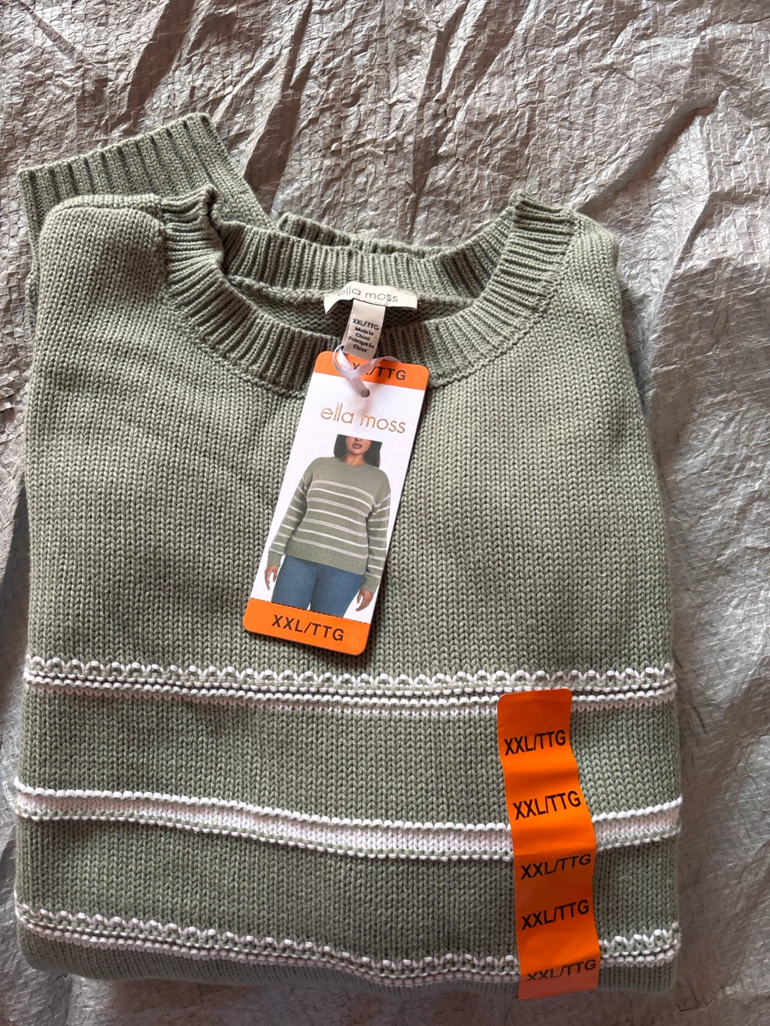 Ladies Ella Moss Women's Striped Sweater