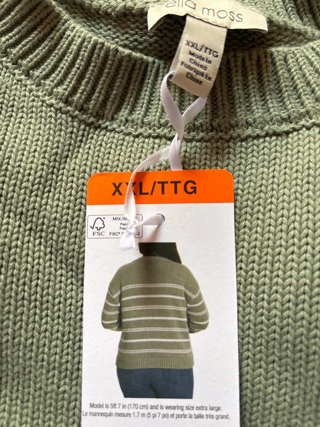 Ladies Ella Moss Women's Striped Sweater - photo 2