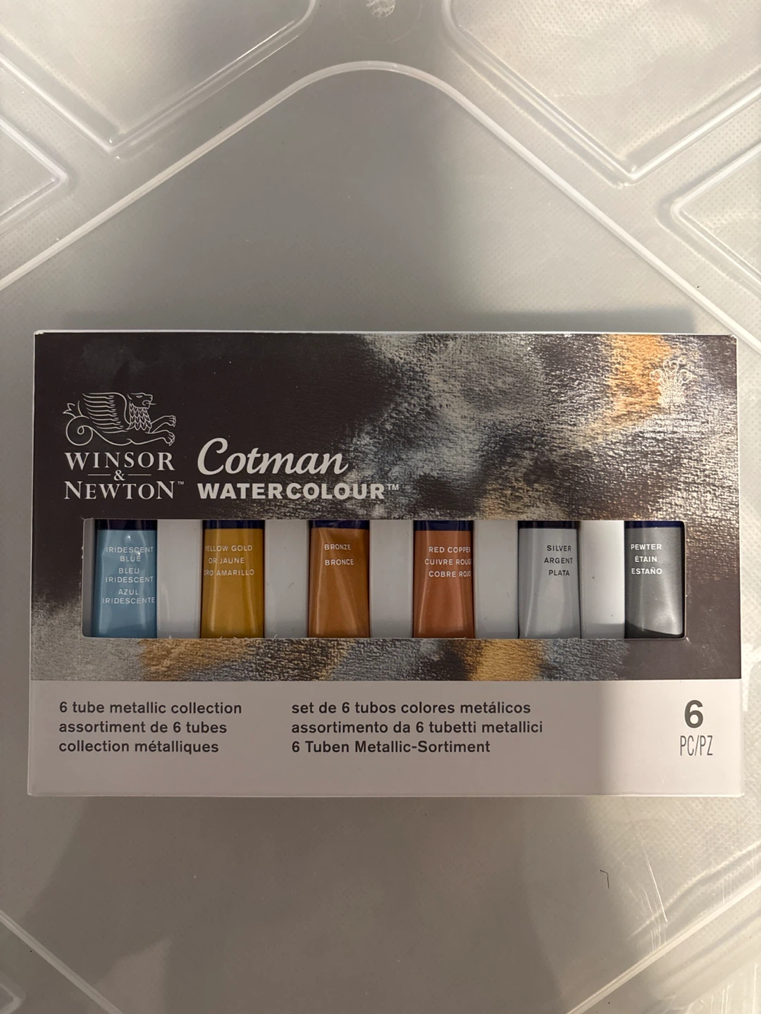 Winsor & Newton Cotman Watercolour 6 Tube Metallic Set