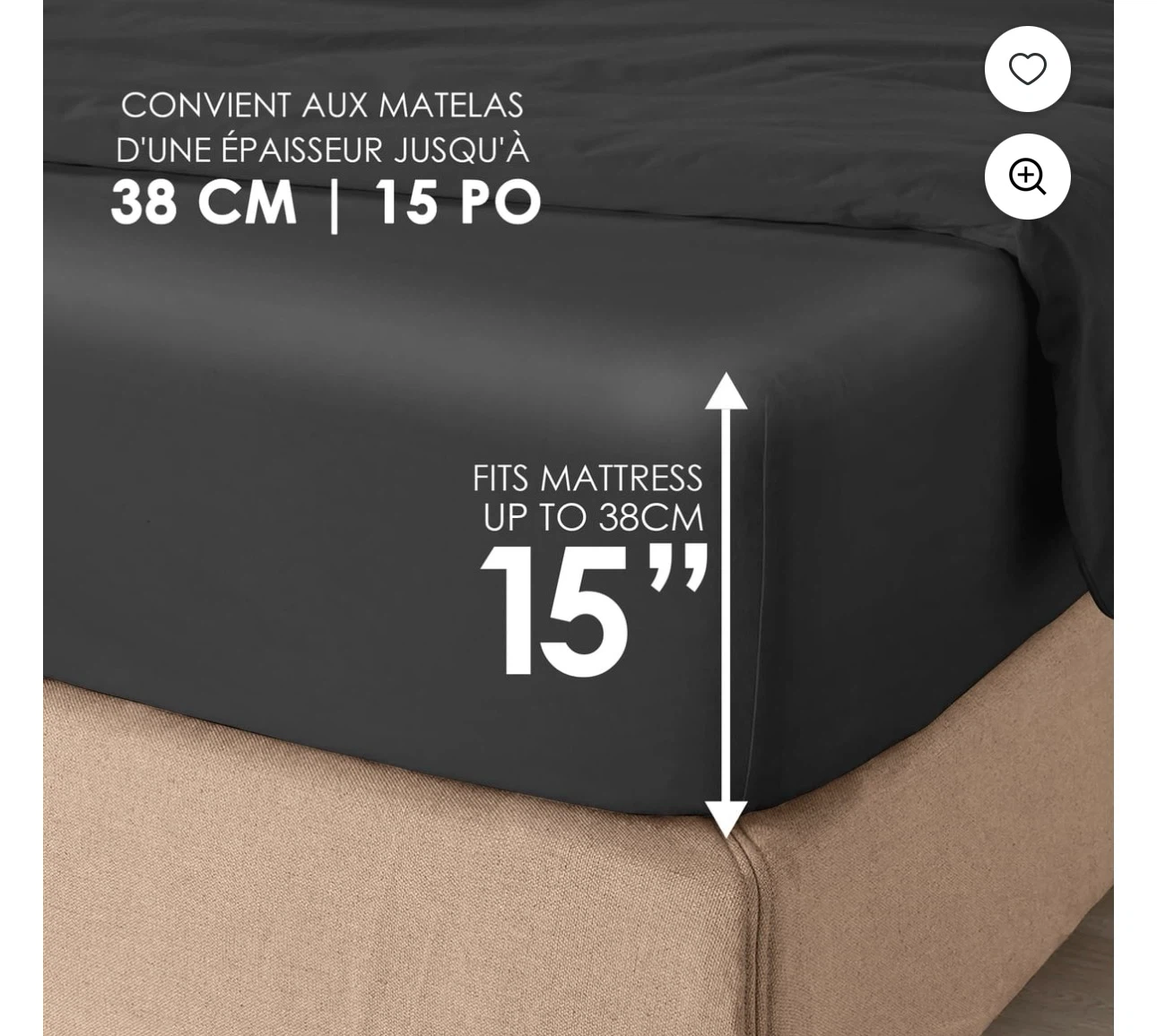 HomeTrends Performance Sheet Set - Queen - Grey - photo 5
