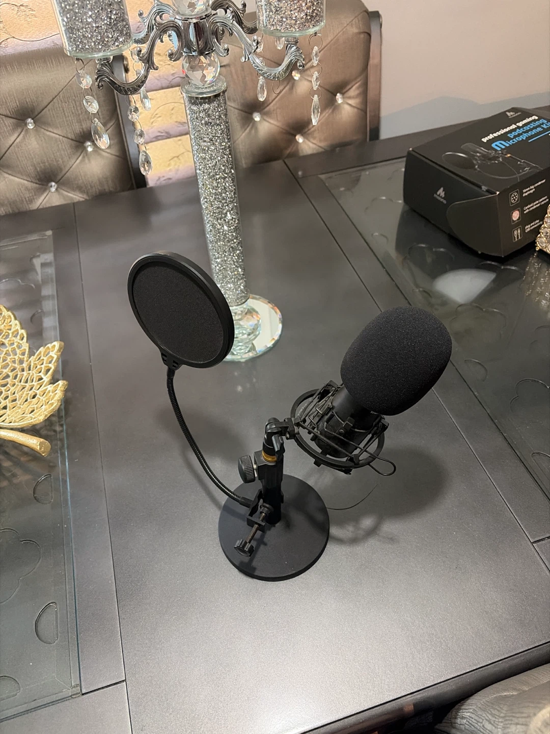 Professional gaming podcasting microphone