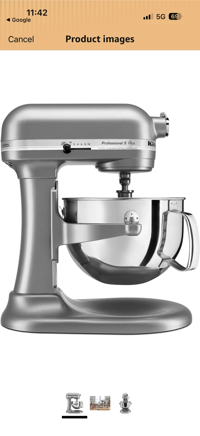 KitchenAid Professional 5 Plus Series Mixer - metallic chrome - photo 4