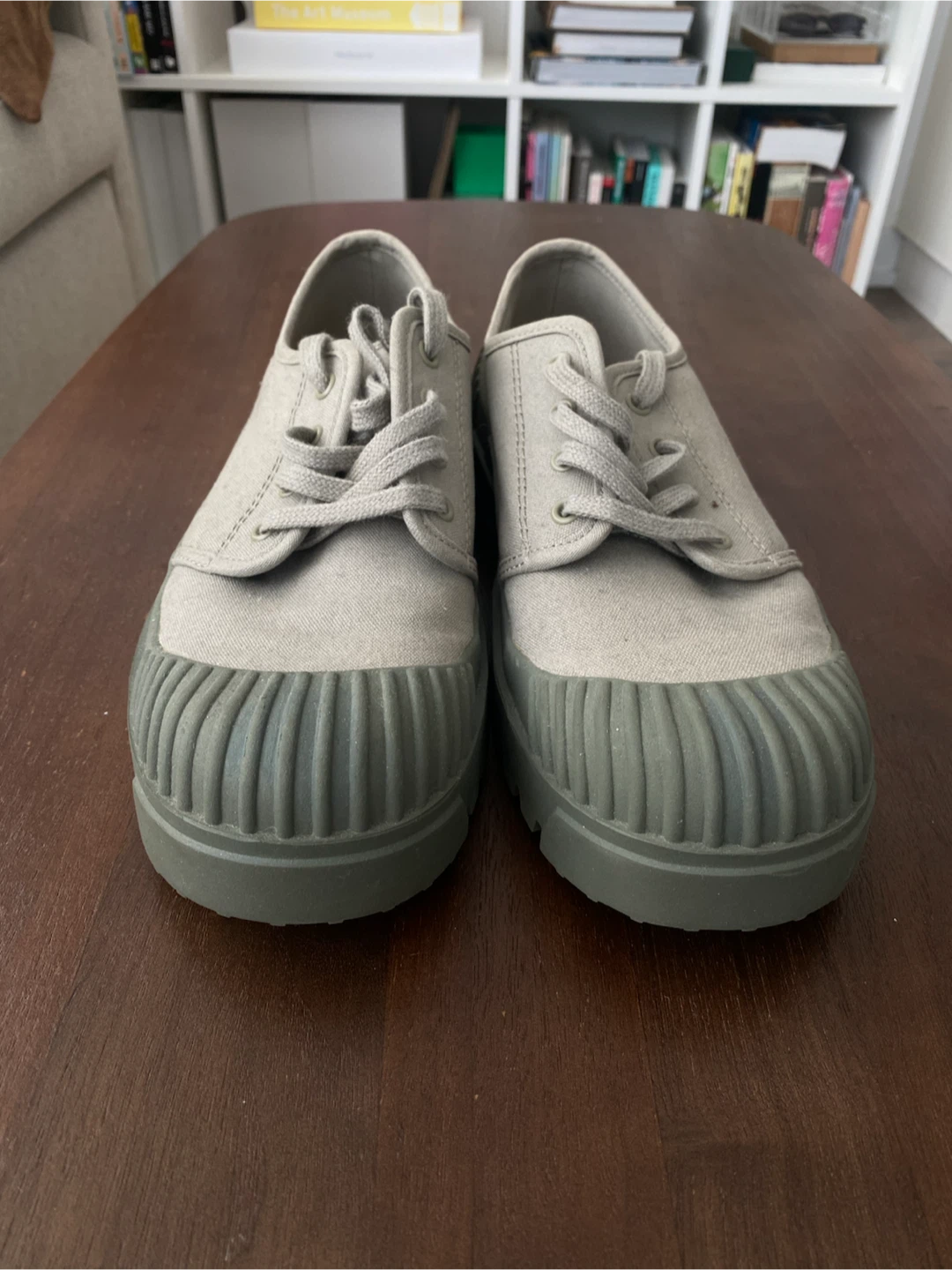 ARKET Copenhagen Canvas Sneakers – Grey/Olive (EU 43 / UK 9) - photo 2