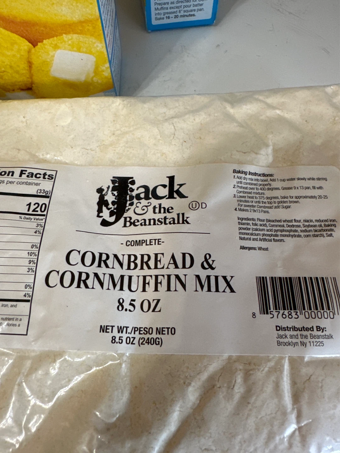 Jack & the Beanstalk Cornbread & Muffin Mix, 8.5 oz - photo 4