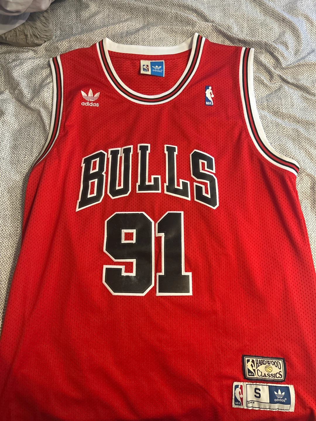 Chicago Bulls Dennis Rodman Hardwood Classics Jersey Size S