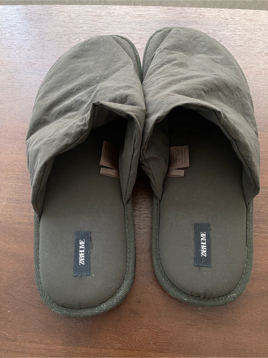 Zara Home Padded House Slippers – Olive Green (EU 44) - photo 2