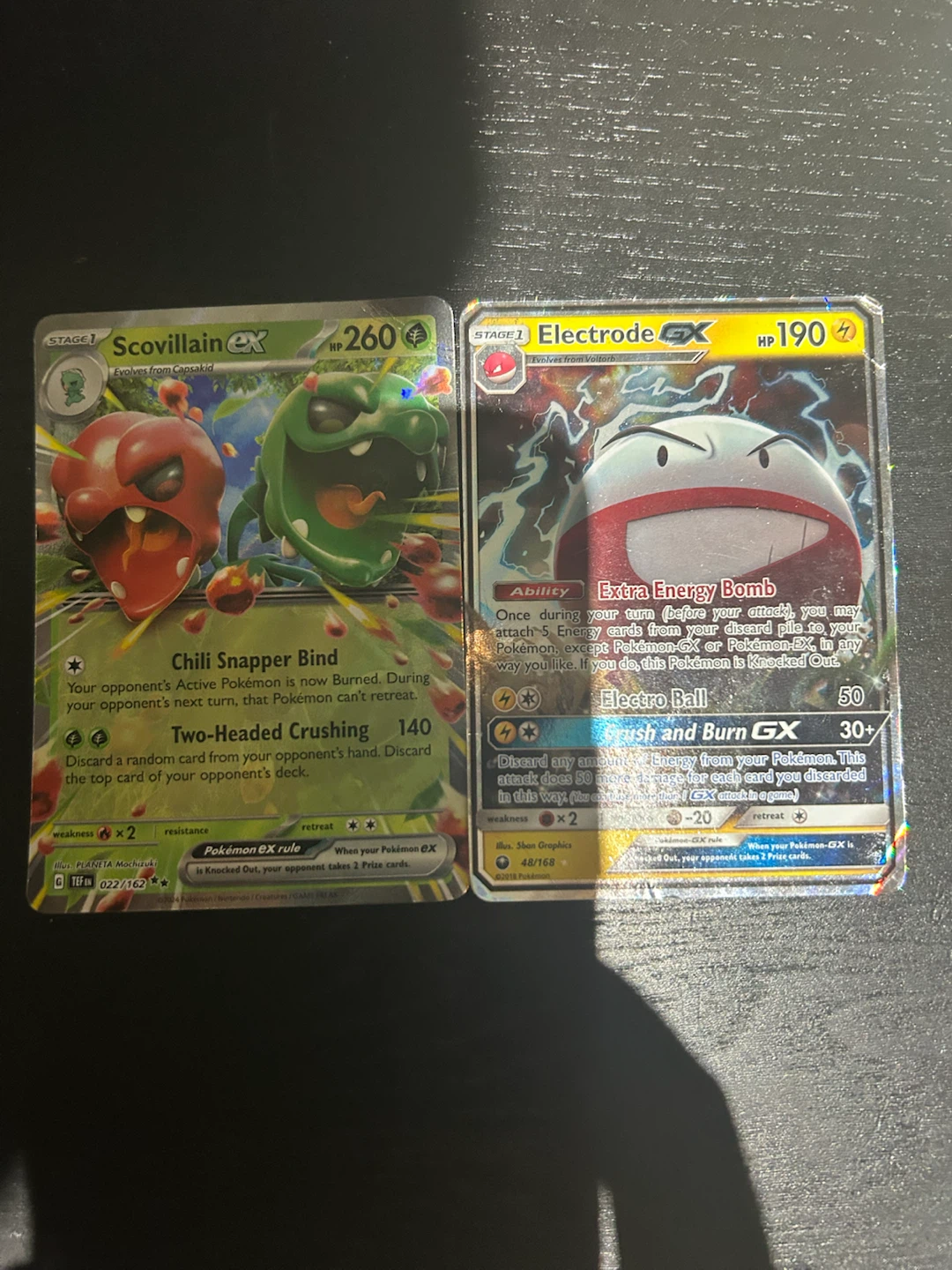Pokémon Electrode GX & Scovillain GX Trading Cards
