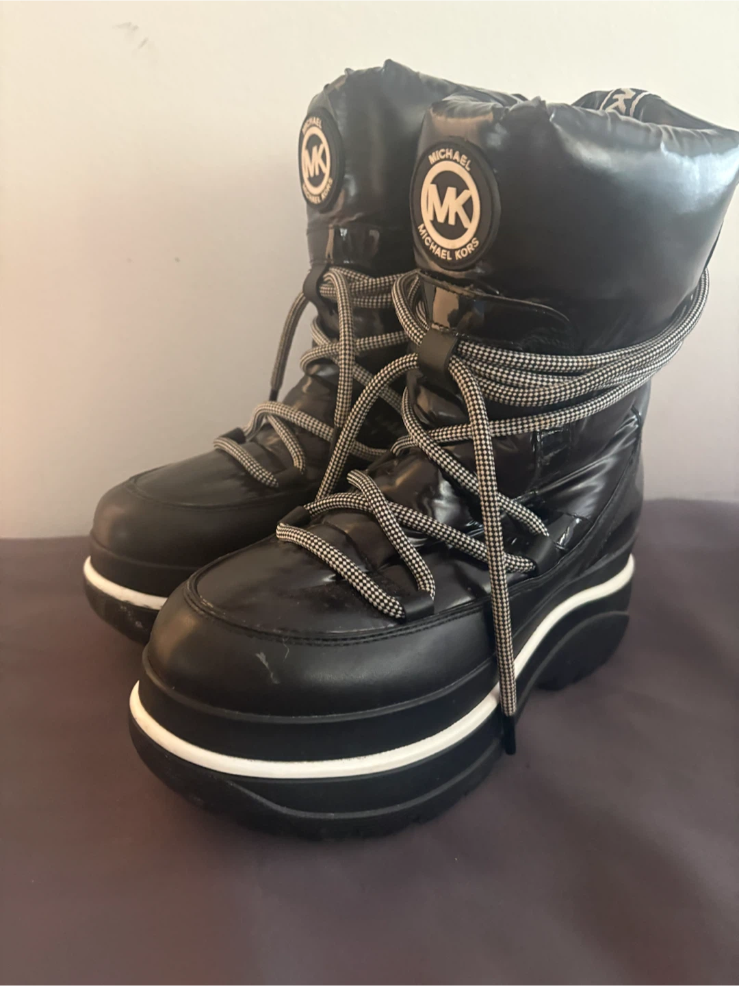 Michael Kors Black Puffer Boots