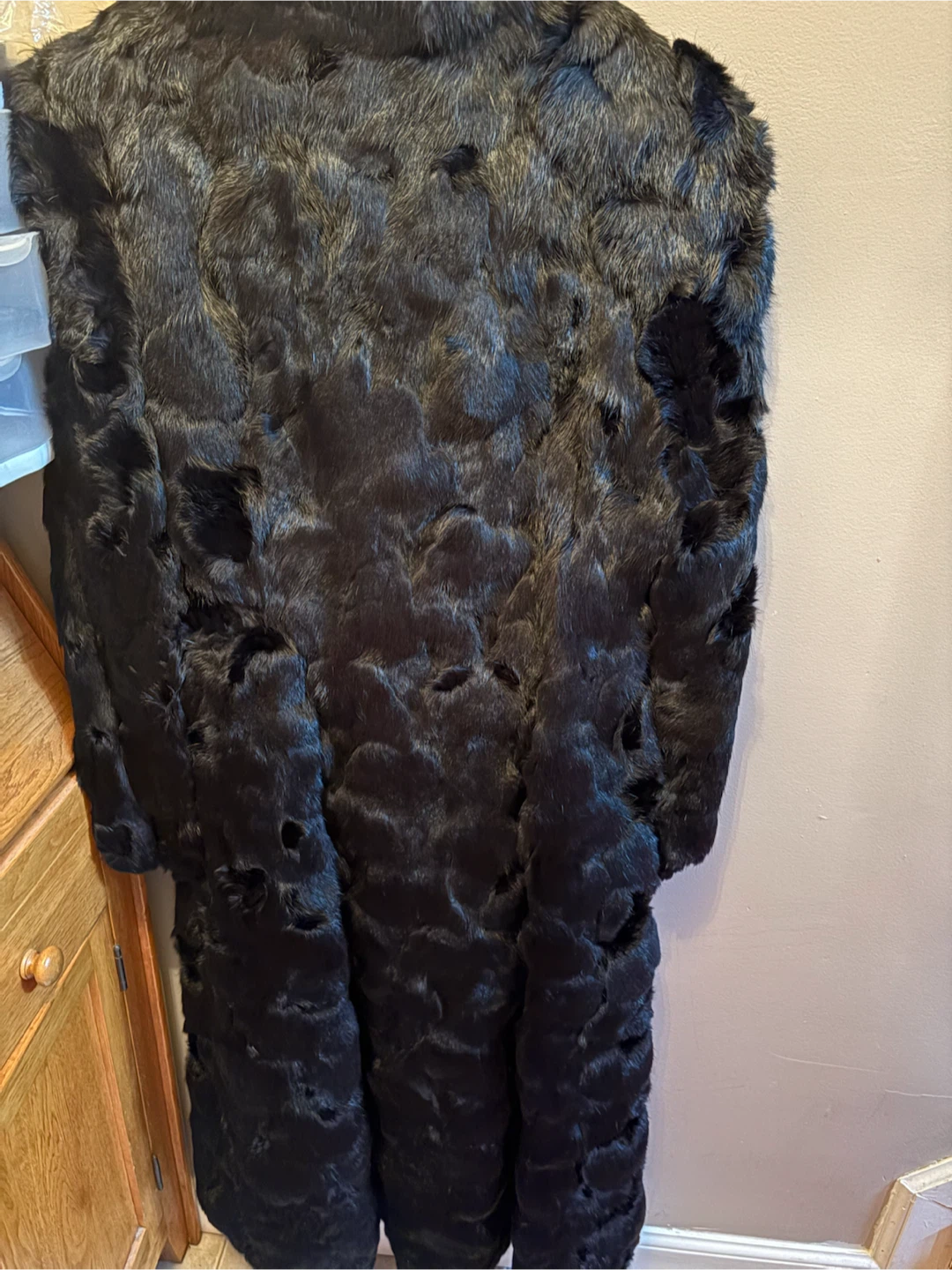Black rabbit Fur Coat - photo 4