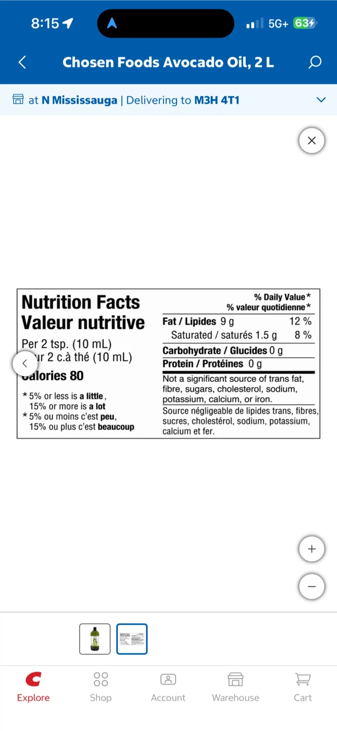 Chosen Foods 100% Pure Avocado Oil - 2L - photo 3