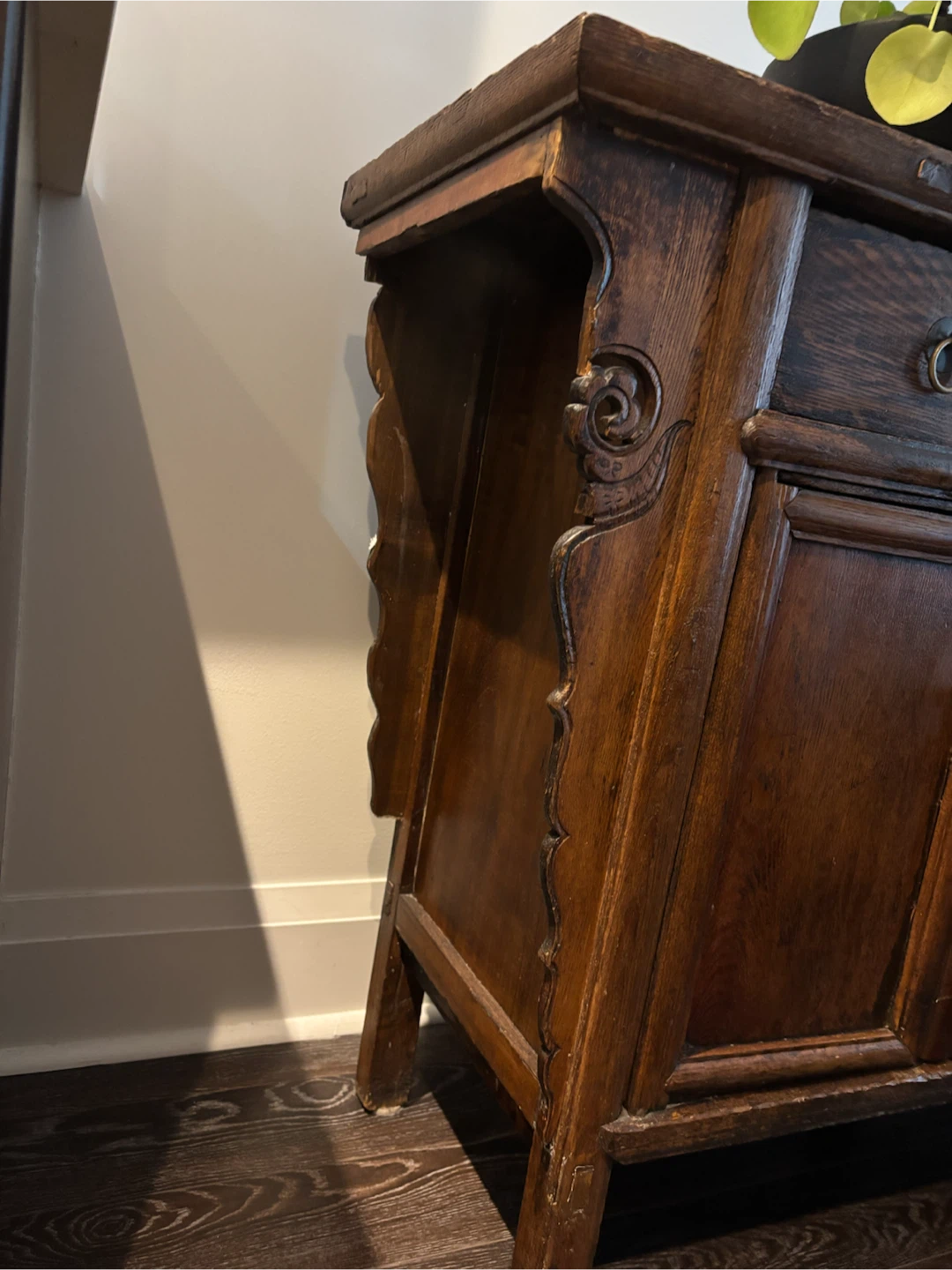 Antique Wooden Cabinet with Drawers and Cabinet - photo 2