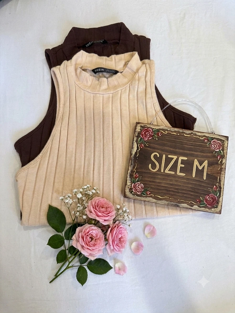 SHEIN Ribbed Tank Tops - Multiple Colours & Sizes - photo 2