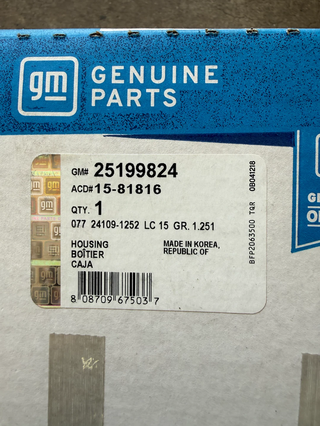 GM Genuine Parts Thermostat Housing 25199824