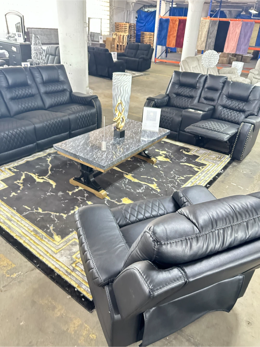 Sofa + loveseat + recliner