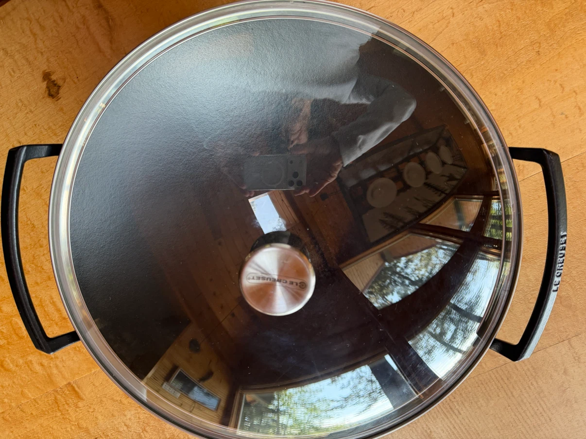 Le Creuset enamelled cast iron wok - photo 3